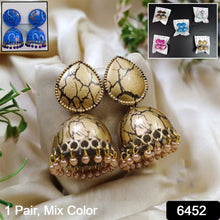 Jhumka Earrings  For Women  Girls (1 Pair  Mix Color  Design)