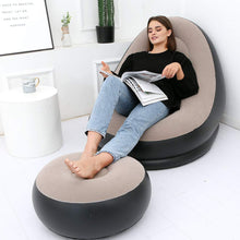 Inflatable Sofa Lounge Chair Air Sofa Indoor Leisure Couch For Home Office Rest Inflated Recliners Portable Deck Chair For Outdoor Travel Camping Picnic.